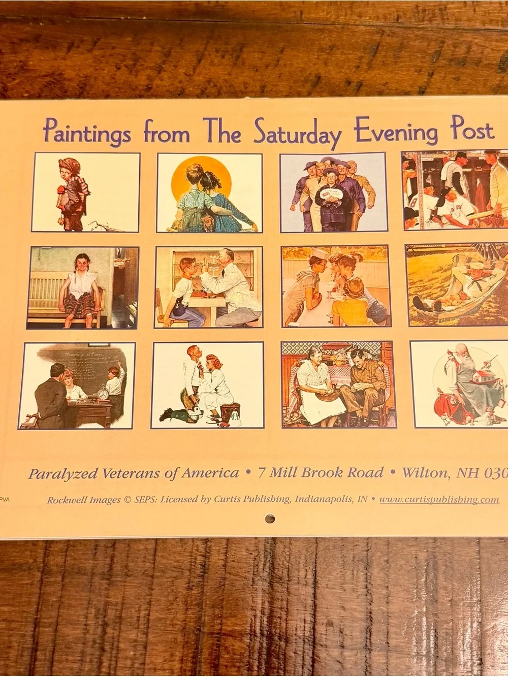 2006 THE SATURDAY EVENING POST CALENDAR BY NORMAN ROCKWELL (PVA)